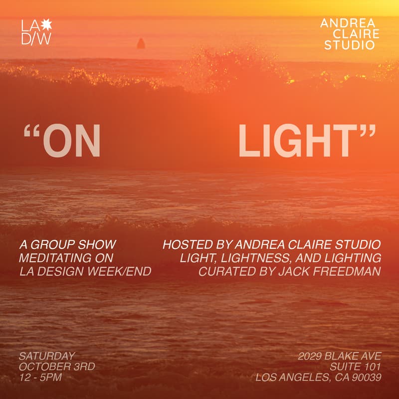 Cover Image for ON LIGHT: A Group Show Hosted by Andrea Claire Studio