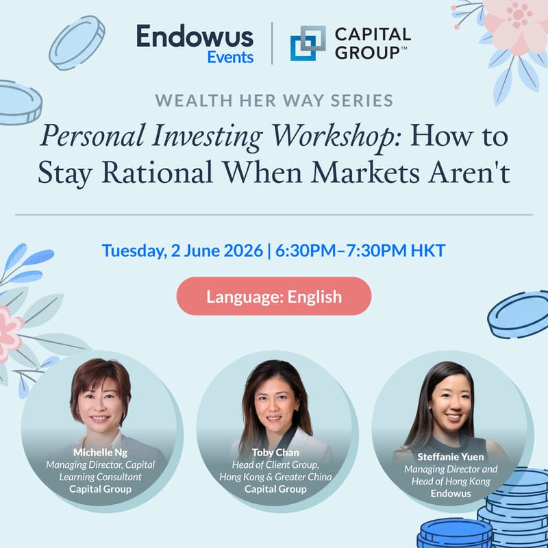 Cover Image for Capital Group x Endowus WealthHERWay Personal Investing Workshop: How to Stay Rational When Markets Aren't