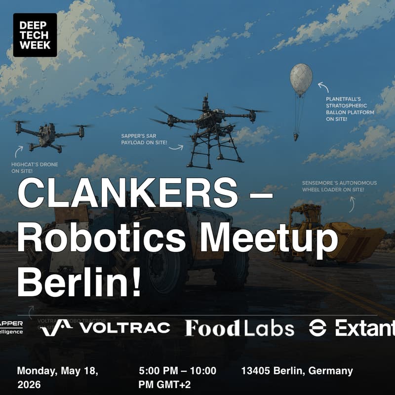 Cover Image for CLANKERS: Robotics Meetup Berlin!