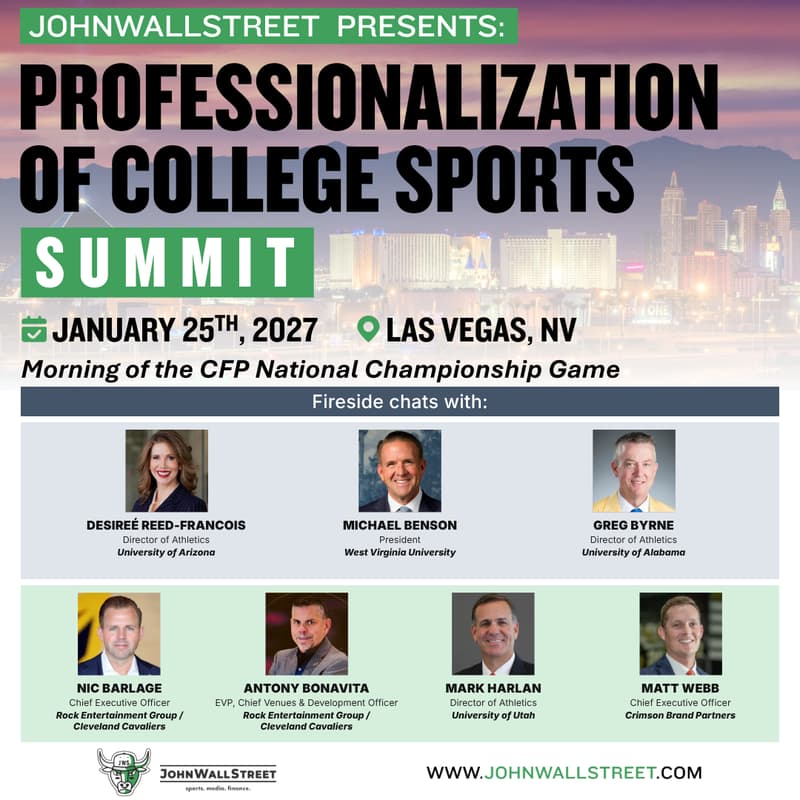 Cover Image for JohnWallStreet Presents: Professionalization of College Sports Summit '27