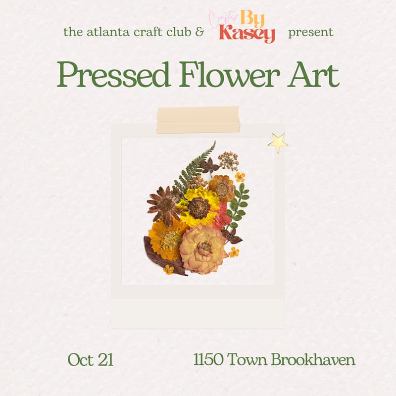 Cover Image for Pressed Flower Art Workshop