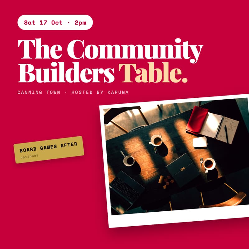Cover Image for FFS: The Community Builders Table