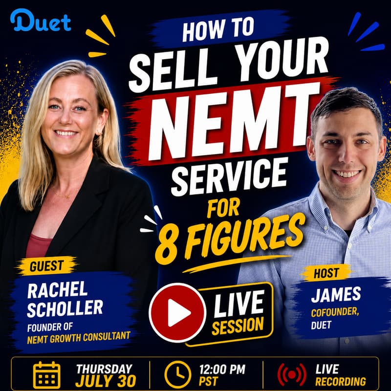 Cover Image for How to Sell your NEMT Service for 8 Figures