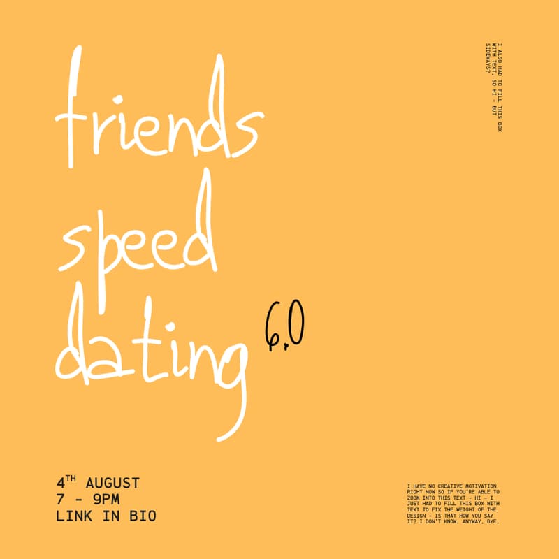 Cover Image for Warsaw Creative Club: Friends Speed Dating
