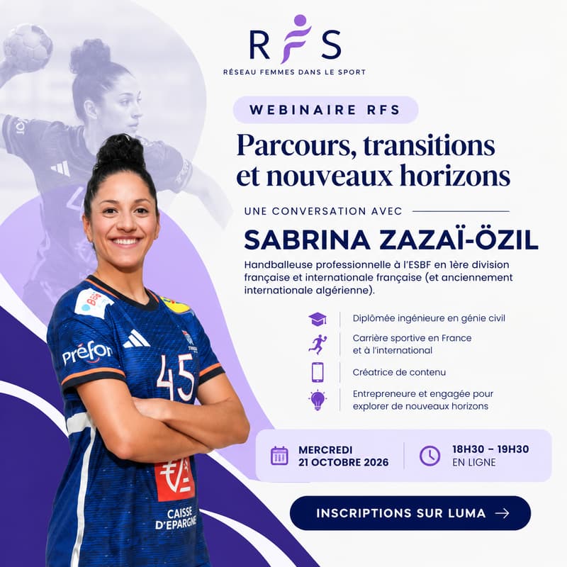 Cover Image for Réseau Femmes dans le Sport - Webinaire Octobre 2026