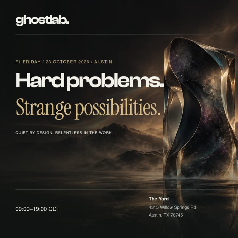 Cover Image for Ghost Lab · F1 Friday