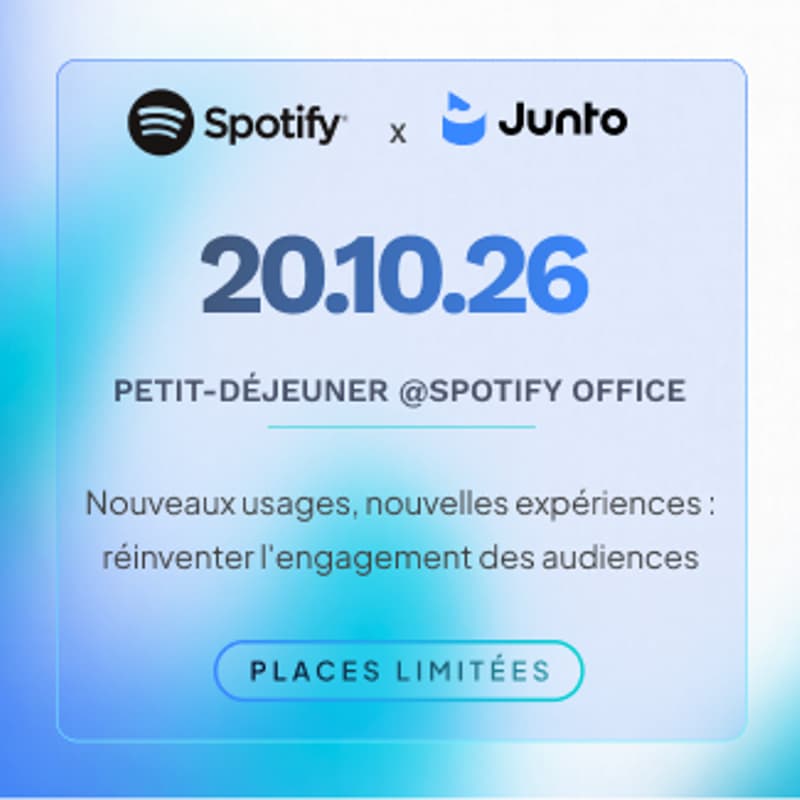 Cover Image for Spotify x Junto | Nouveaux usages, nouvelles expériences : réinventer l'engagement des audiences