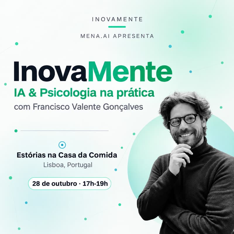 Cover Image for Inovamente | IA e psicologia, na prática com Francisco Valente Gonçalves (Rumo)