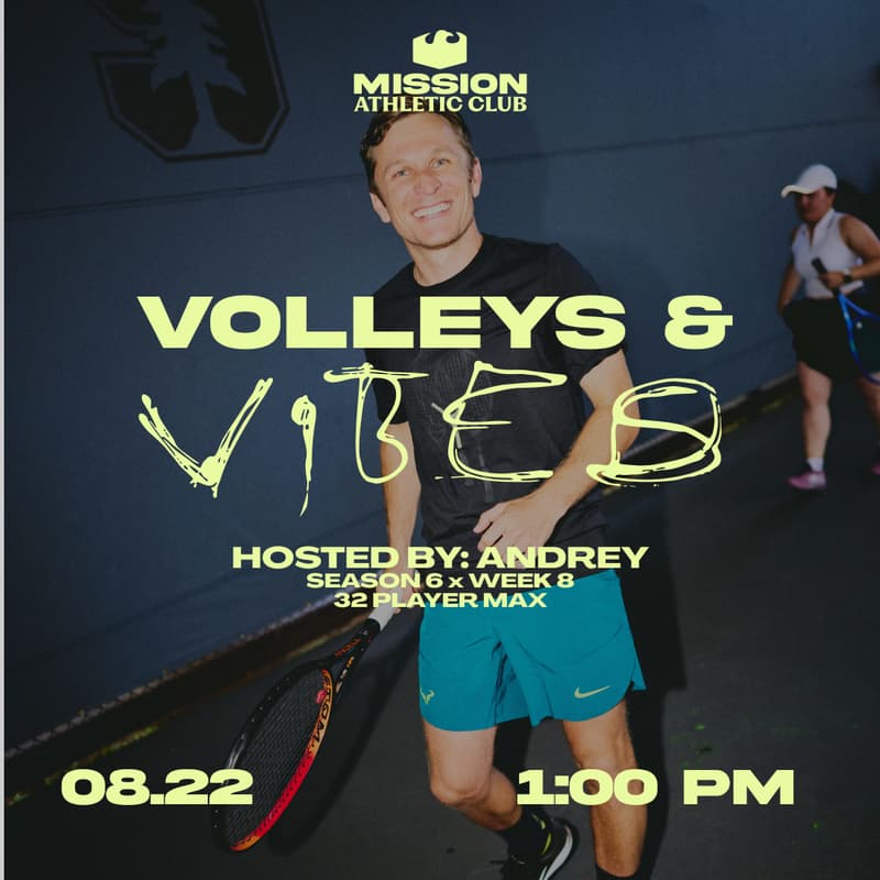Cover Image for Andrey Hosts Volleys & Vibes: SZN 6 x WEEK 8