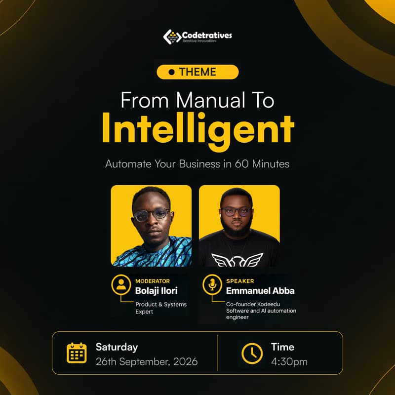 Cover Image for From Manual to Intelligent: Automate Your Business in 60 Minutes