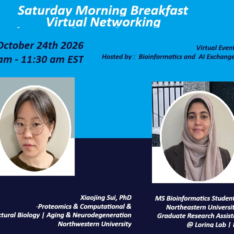 Cover Image for Saturday Morning Breakfast Short Talks and Virtual Networking