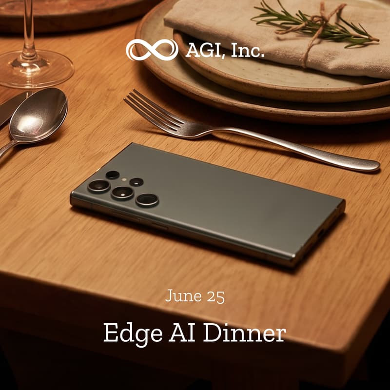 Cover Image for Edge AI Dinner by AGI, Inc. | Post hf0 Demo Day