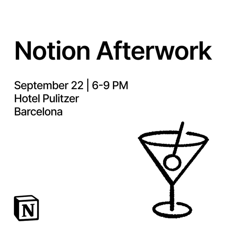 Cover Image for Notion Afterwork Barcelona