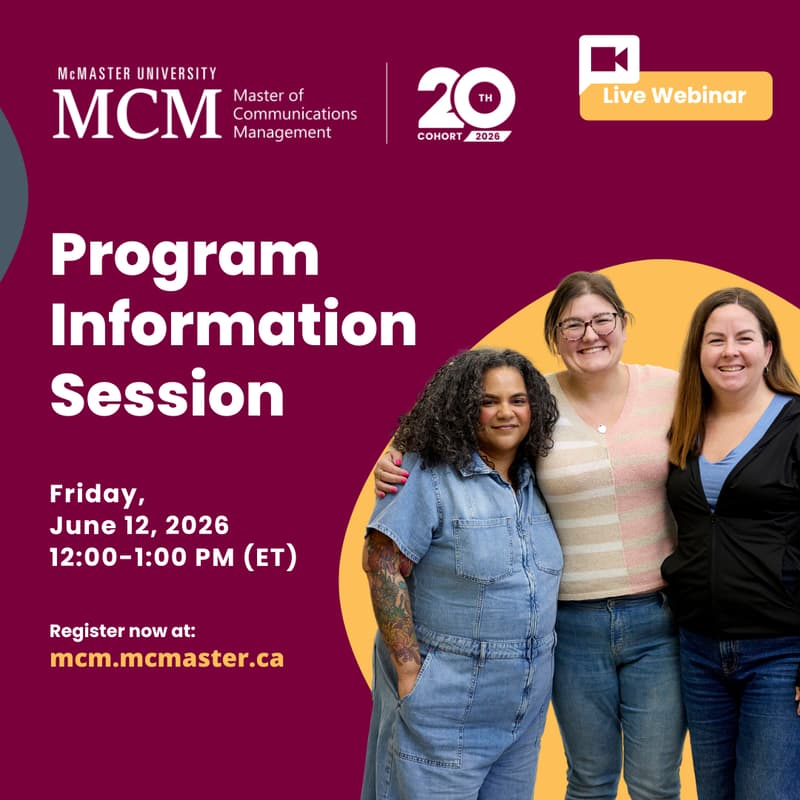 Cover Image for McMaster University MCM Program Information Session