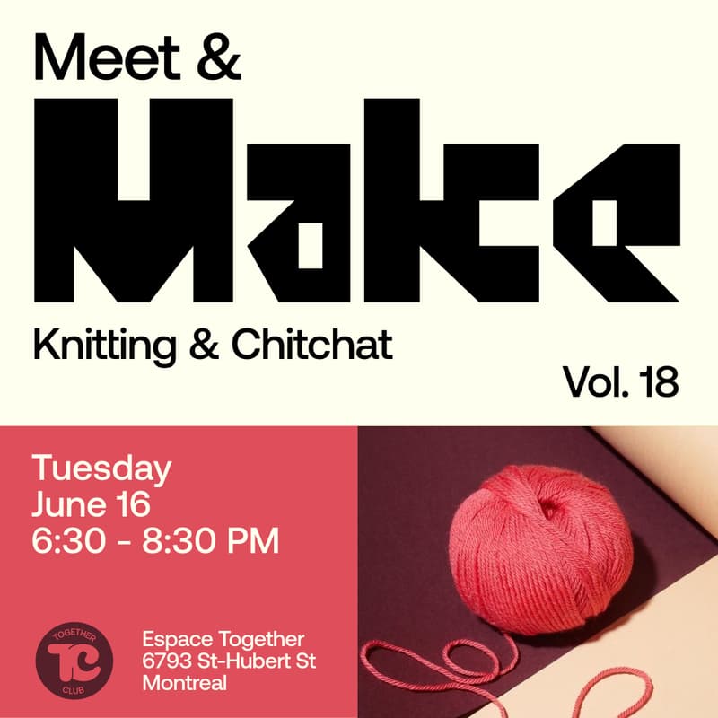 Cover Image for Meet & Make #18 – Tricot 🧶