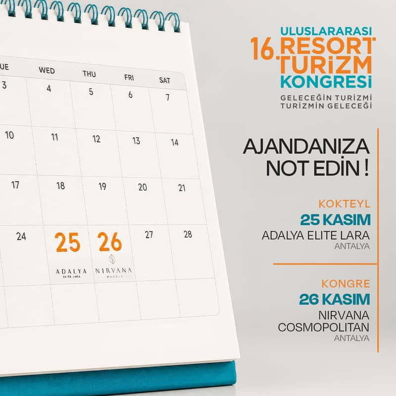 Cover Image for 16. Uluslararası Resort Turizm Kongresi