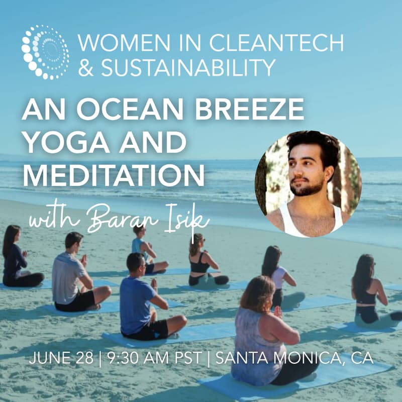 Cover Image for Women in Cleantech: An Ocean Breeze Yoga and Meditation with Baran Isik