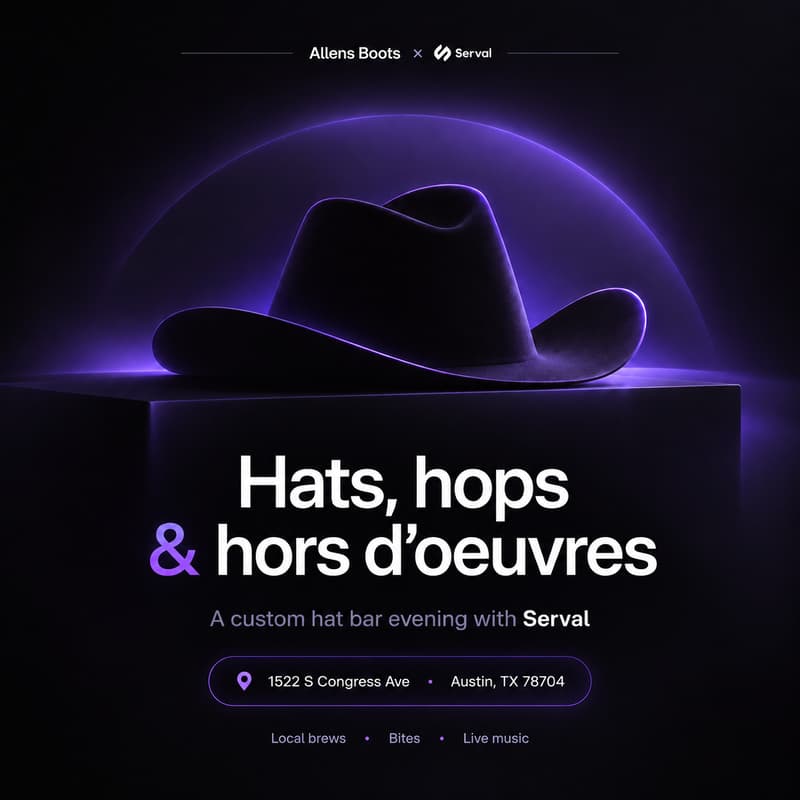 Cover Image for Hats, Hops & Hors d'oeuvres with Serval