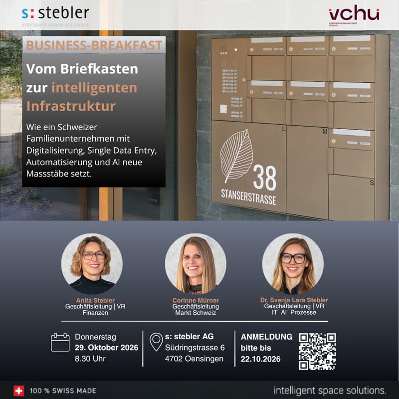 Cover Image for Business-Breakfast Vom Briefkasten zur intelligenten Infrastruktur