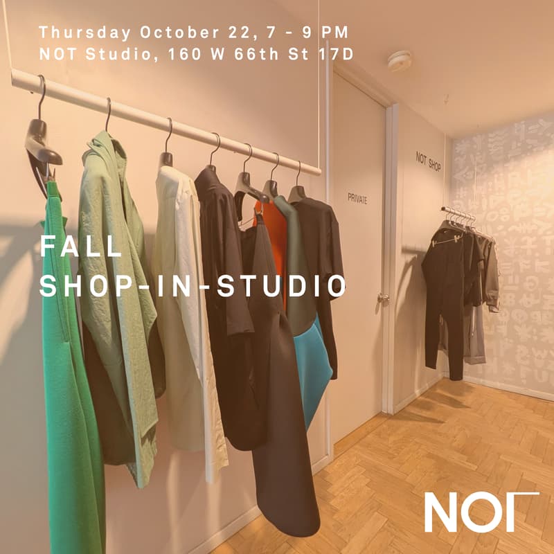 Cover Image for NOT's Fall Shop-in-Studio
