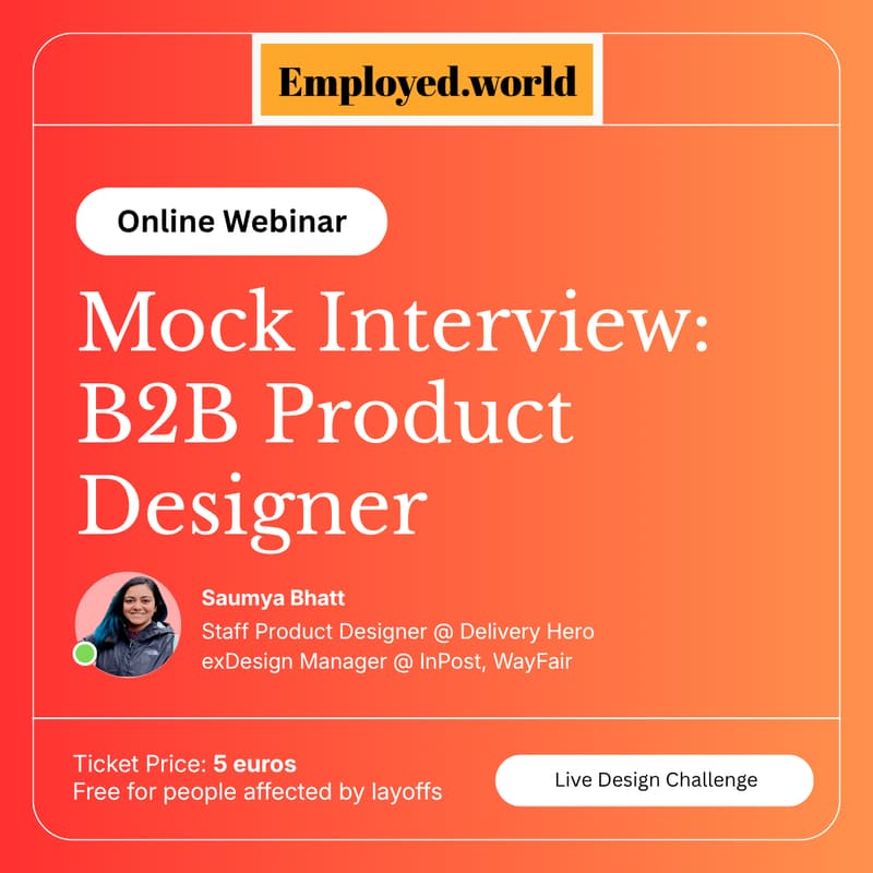 Cover Image for Mock Interview: B2B Product Designer