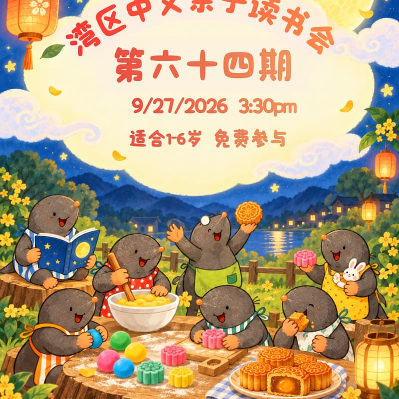 Cover Image for 湾区中文亲子读书会 · 第六十四期