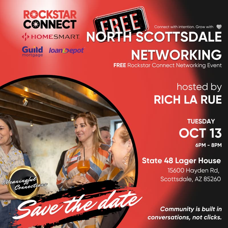 Cover Image for Free North Scottsdale Networking Rockstar Connect Event (October)