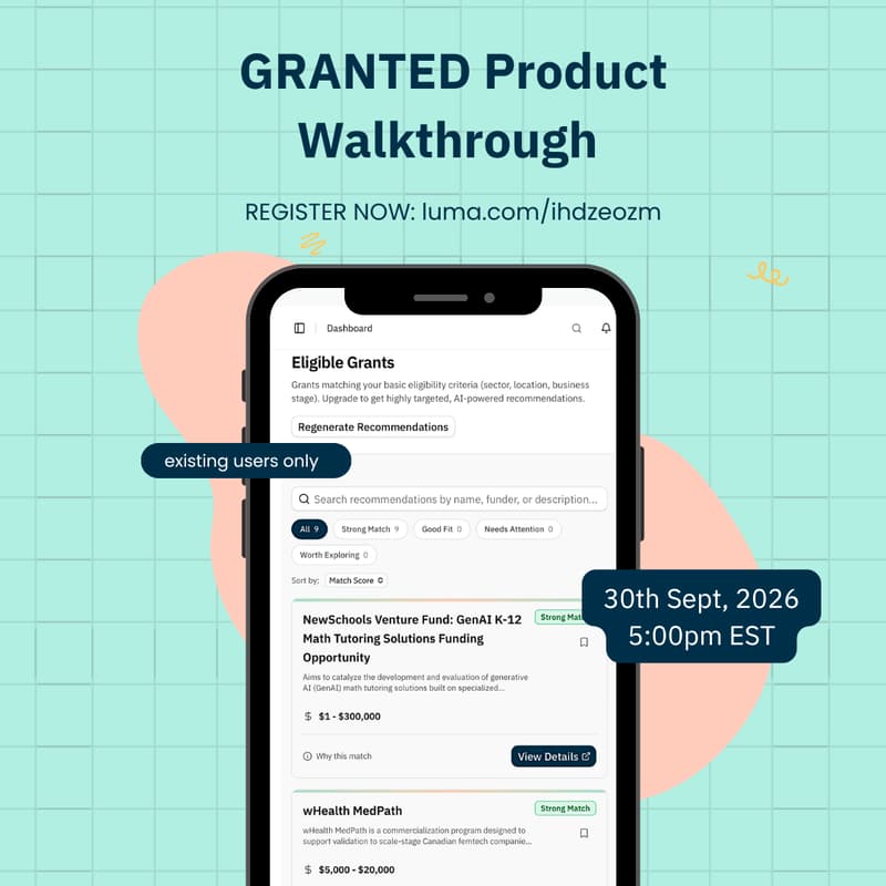 Cover Image for GRANTED Product Walkthrough