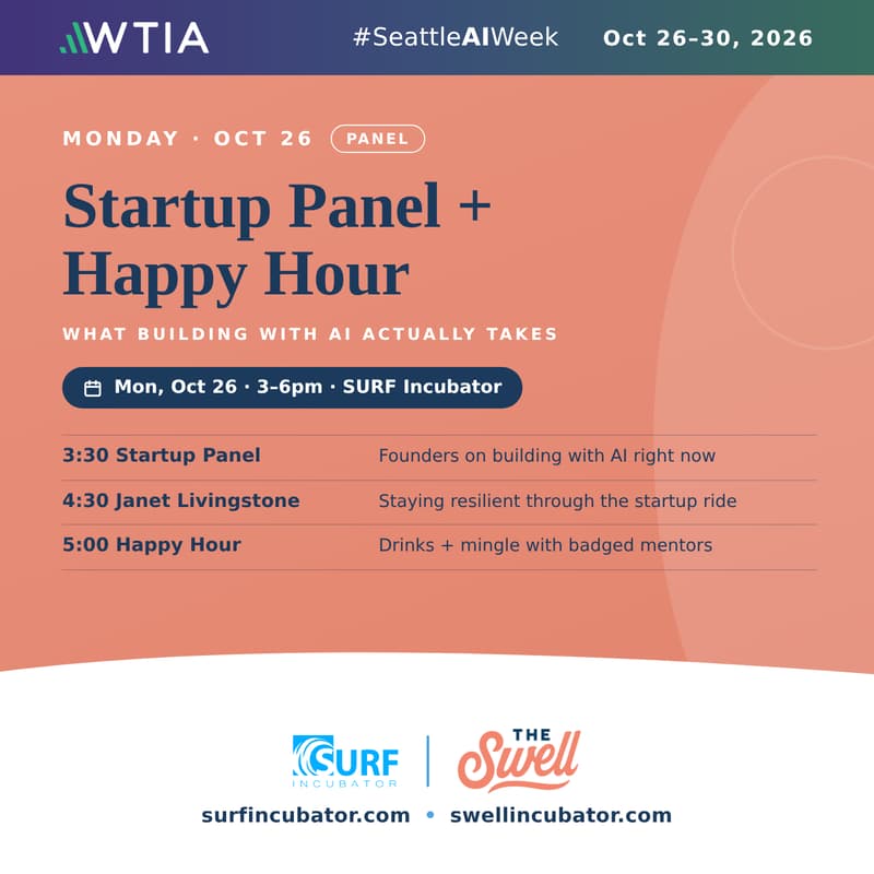 Cover Image for Startup Panel + Happy Hour @Seattle AI Week