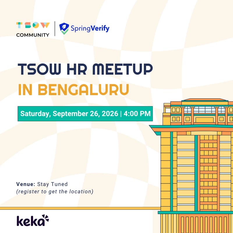 Cover Image for TSOW HR Meetup in Bangalore