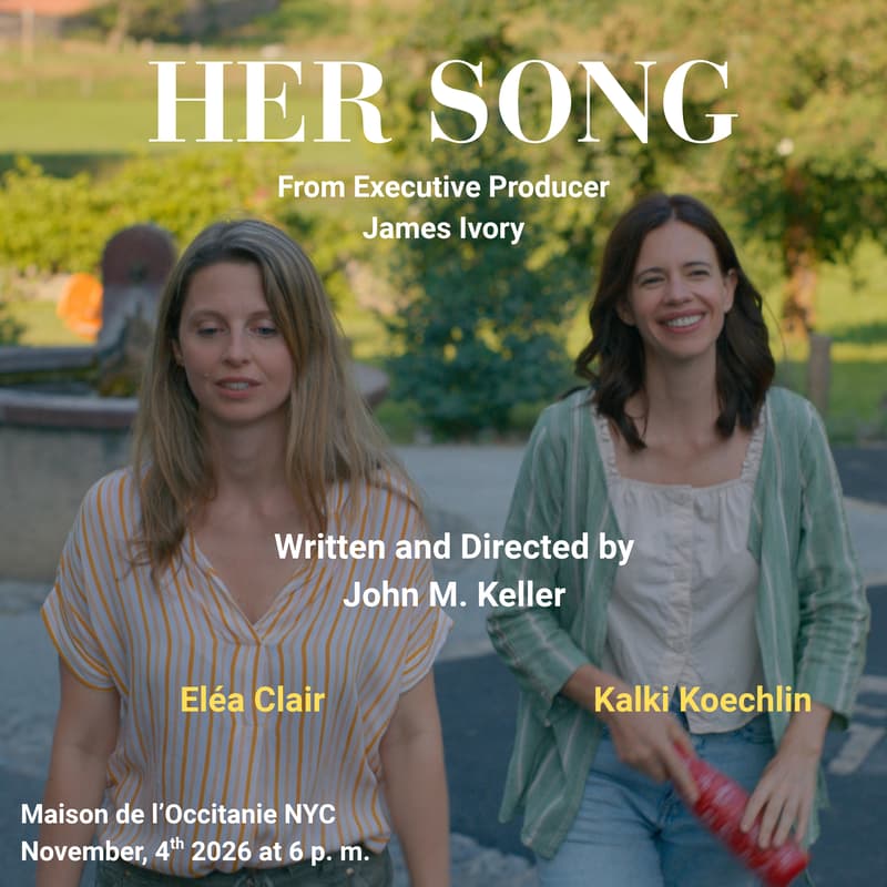 Cover Image for Encounter with "Her Song" team, a comedy-drama written and directed by John M. Keller and in contention for the 2027 Oscars®
