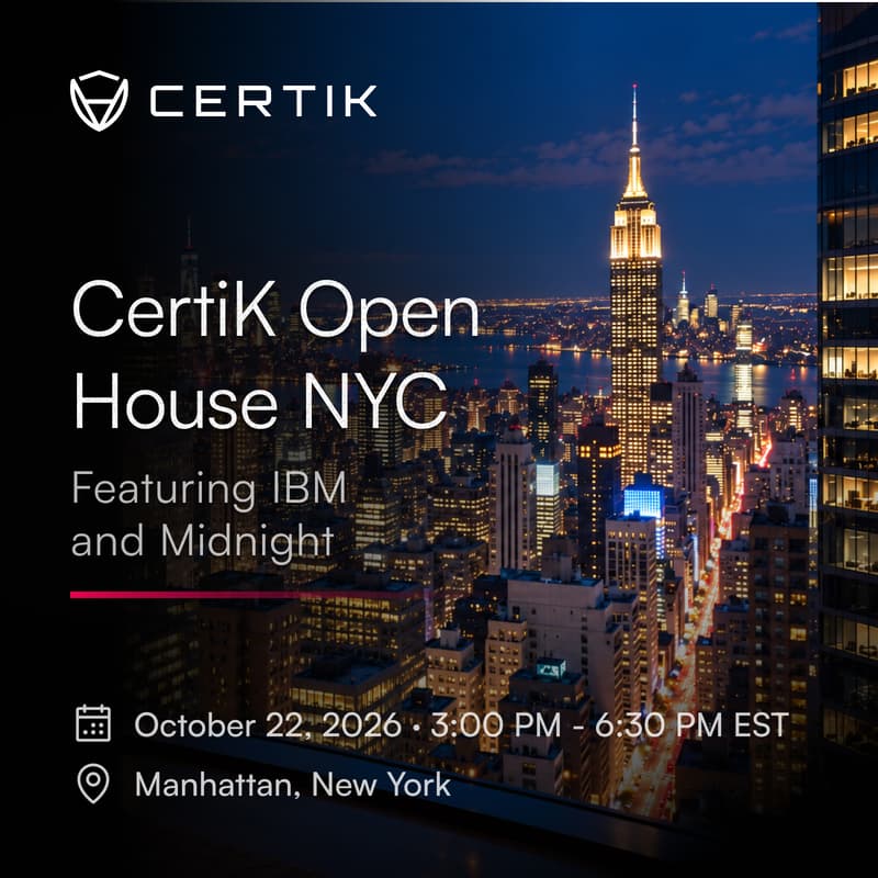 Cover Image for CertiK NYC Open House: Featuring IBM and Midnight