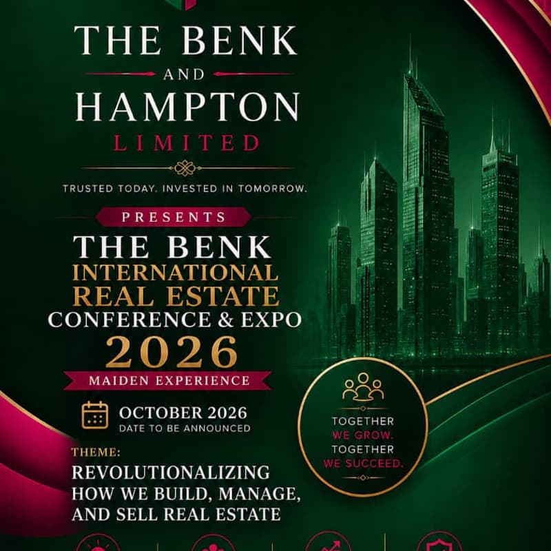 Cover Image for The Benk International Real Estate Conference & Proptech Expo 2026 (Revolutionizing How We Build, Manage, and Sell Real Estate)