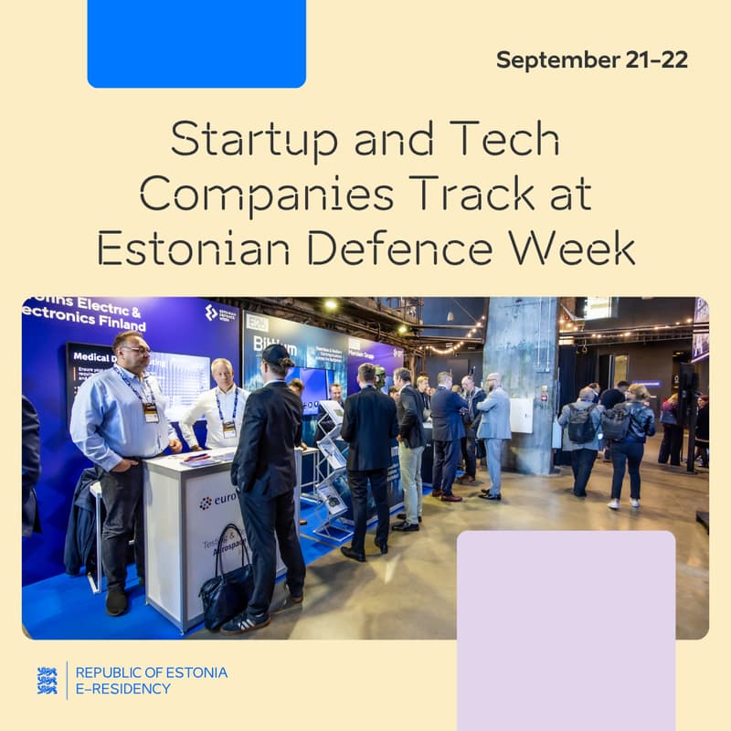 Cover Image for Startup and Tech Companies Track at Estonian Defence Week