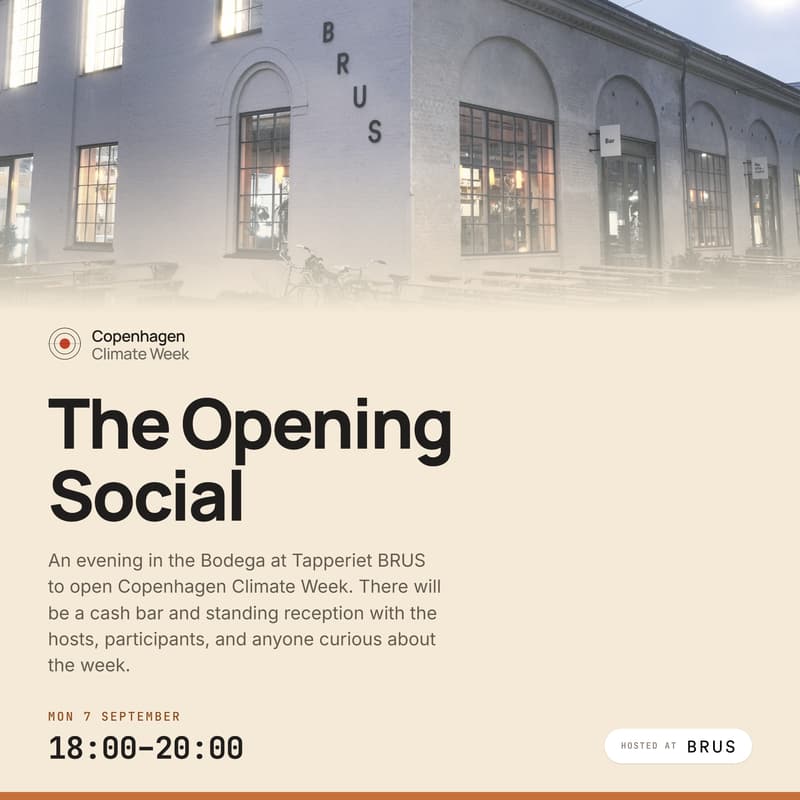 Cover Image for Copenhagen Climate Week Opening Social