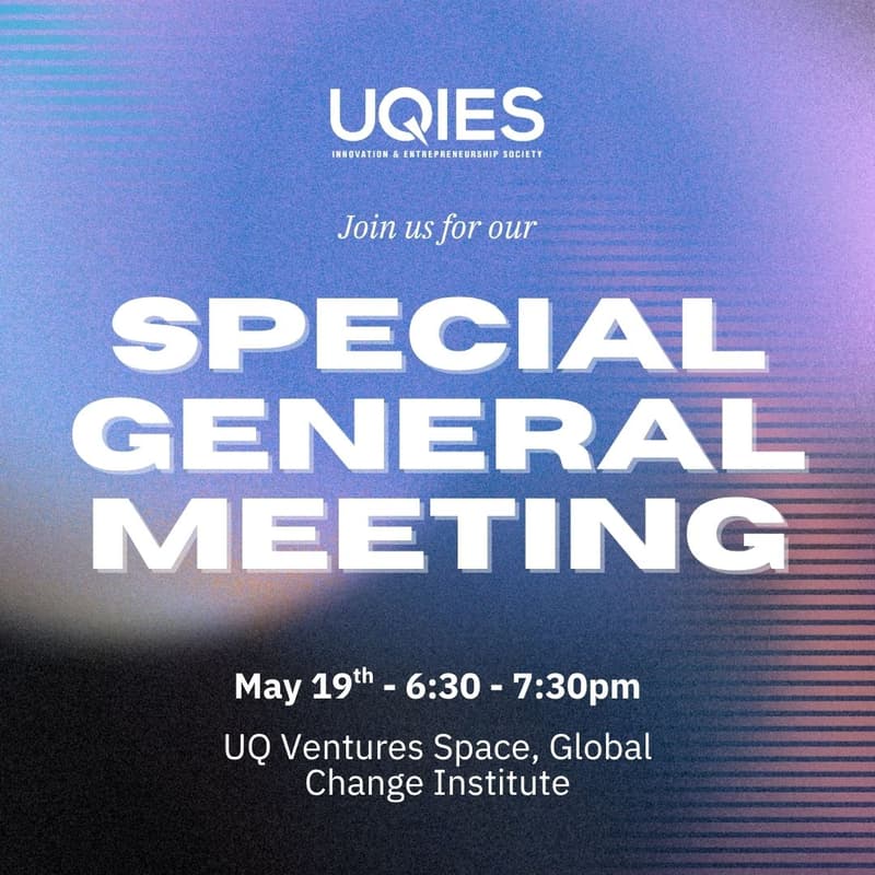 Cover Image for UQIES SGM Semester 1, 2026