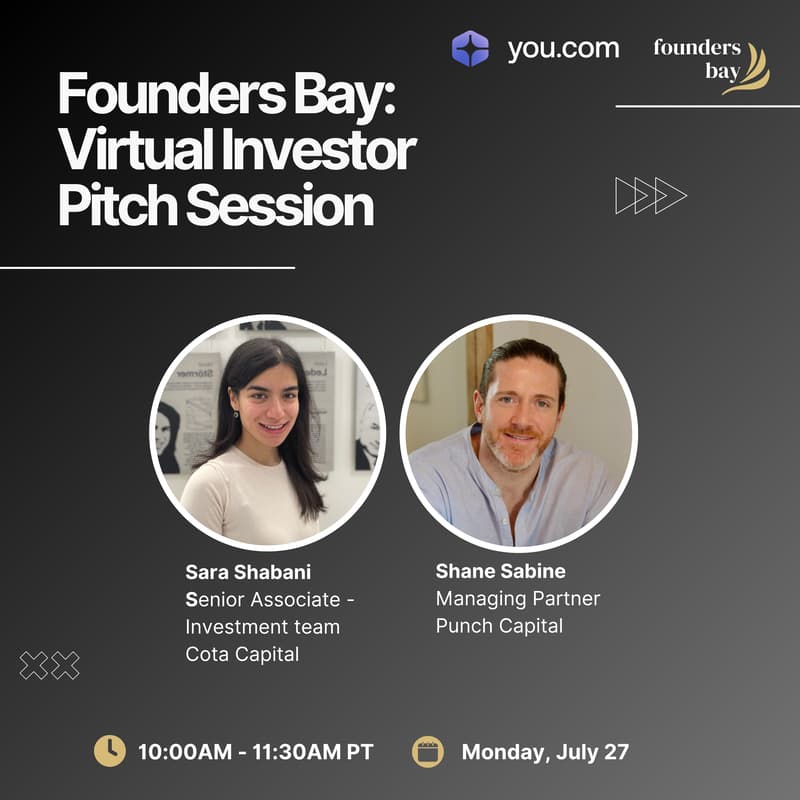 Cover Image for Founders Bay: Virtual Investor Pitch Session