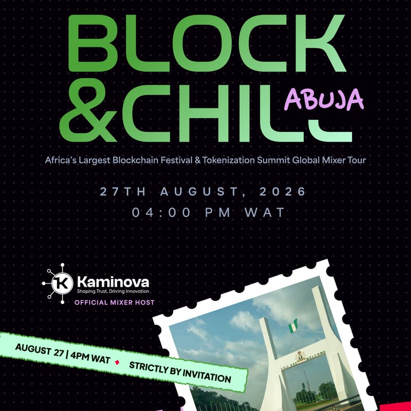 Cover Image for Block & Chill Abuja: Africa Blockchain Festival 2026 X World Token Summit 4.0 Global Mixer