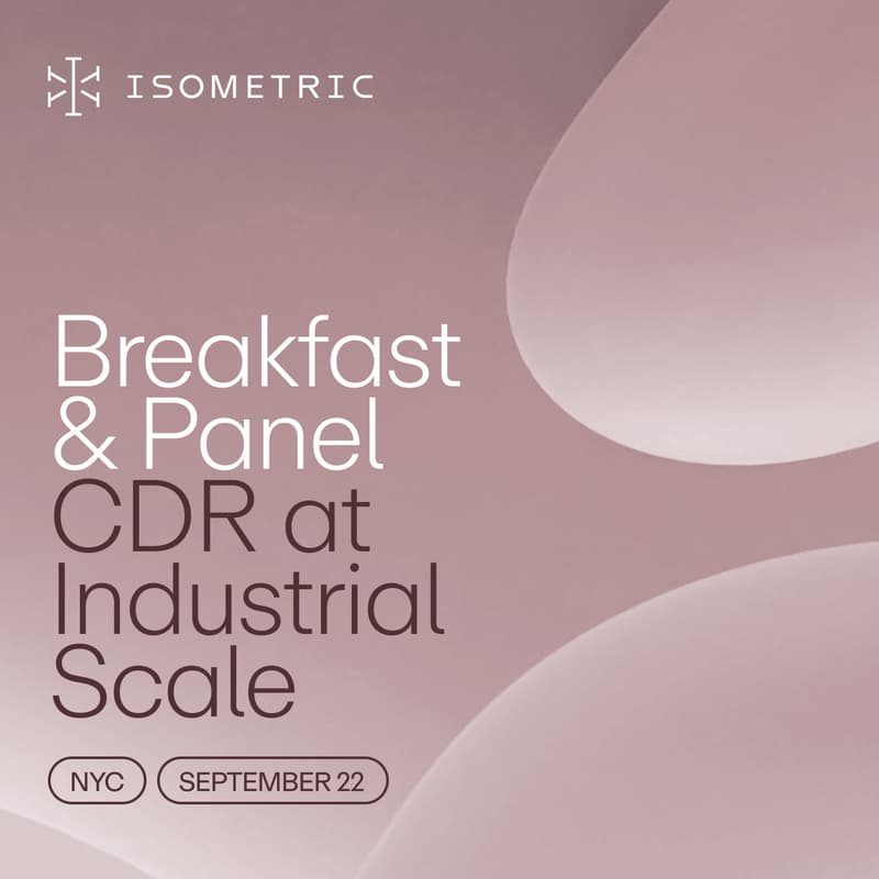 Cover Image for NYC Climate Week Breakfast: CDR at Industrial Scale