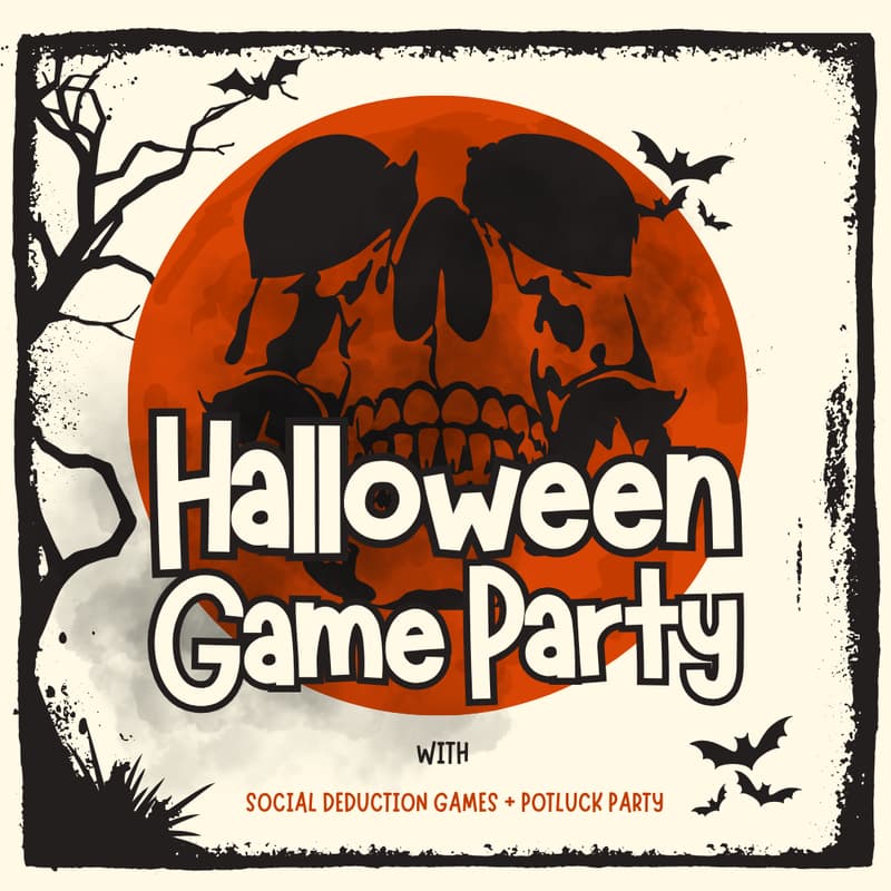 Cover Image for Halloween Game Party with Potluck Lunch