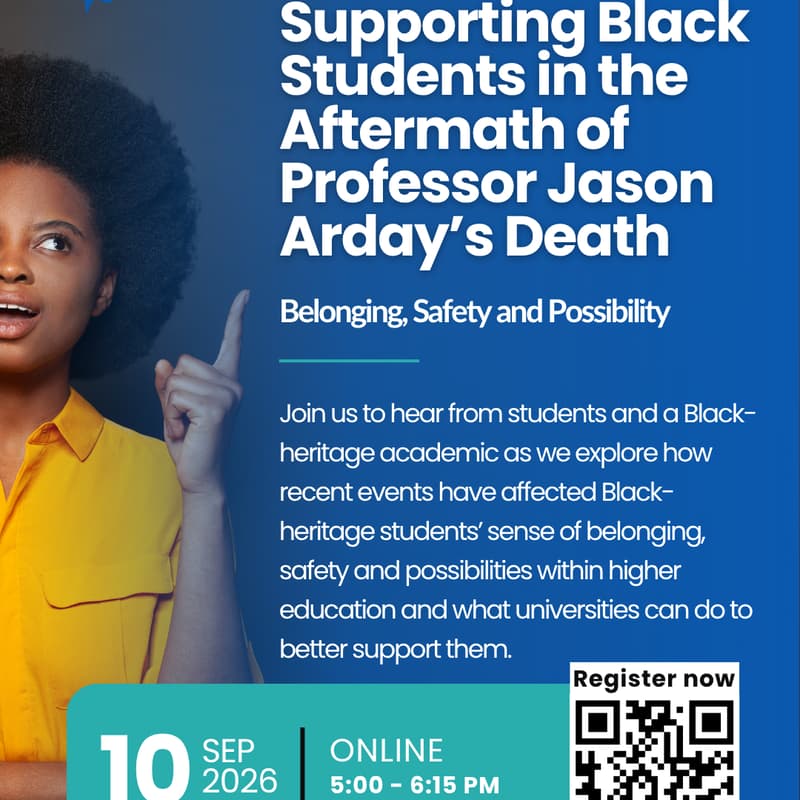 Cover Image for Supporting Black students in the aftermath of Professor Jason Arday’s death.