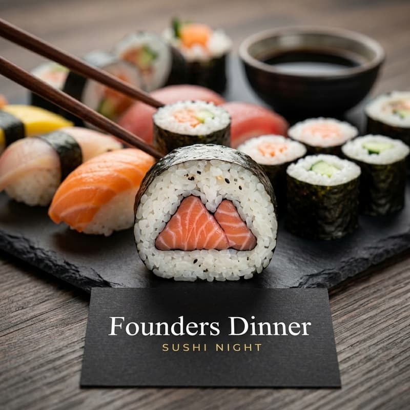Cover Image for Founders Dinner - Sushi Night