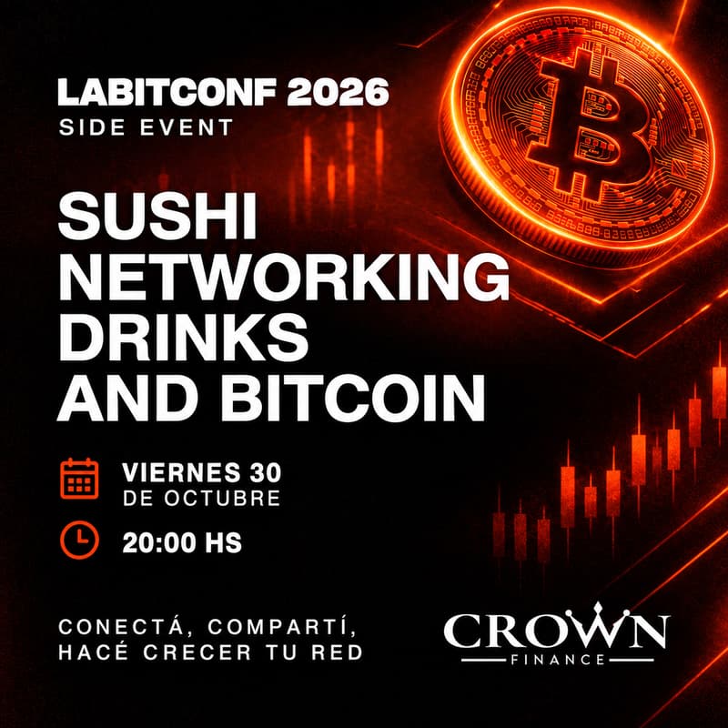 Cover Image for SUSHI, NETWORKING, DRINKS & BITCOIN.