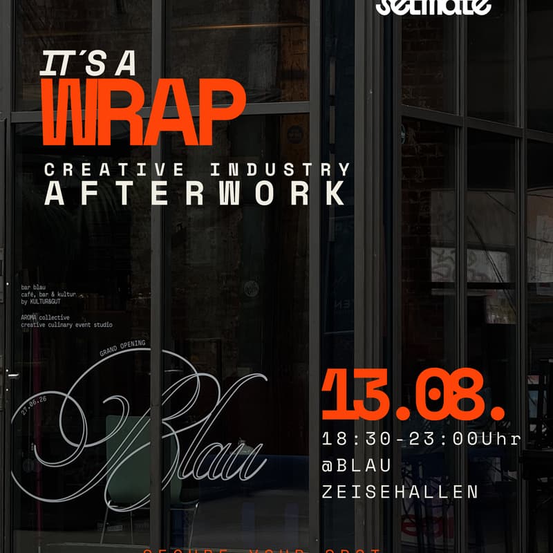 Cover Image for It's a WRAP! Creative Industry Afterwork by setmate