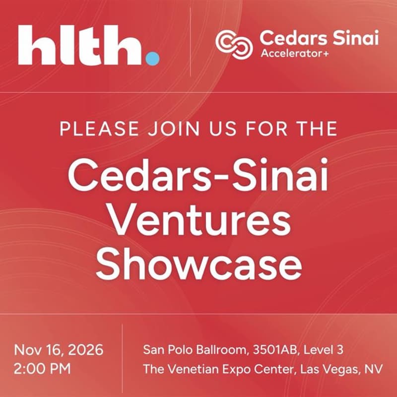 Cover Image for Cedars-Sinai Ventures Showcase @HLTH