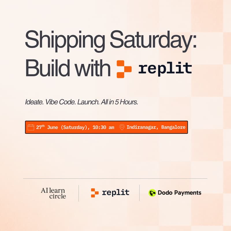 Cover Image for Shipping Saturday: Build with Replit