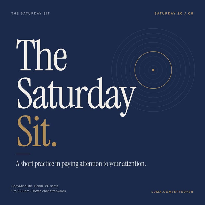 Cover Image for The Saturday Sit
