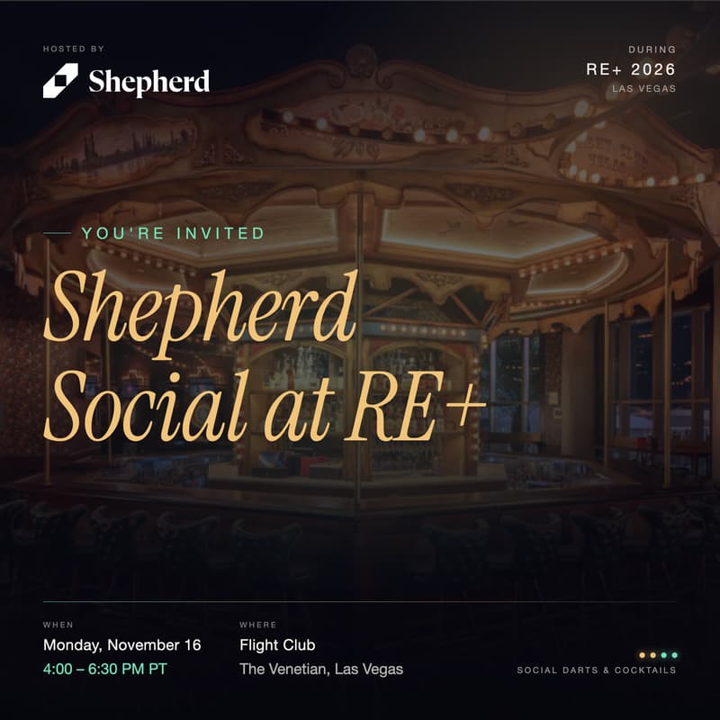 Cover Image for Save the Date: Shepherd Social | RE+ 2026