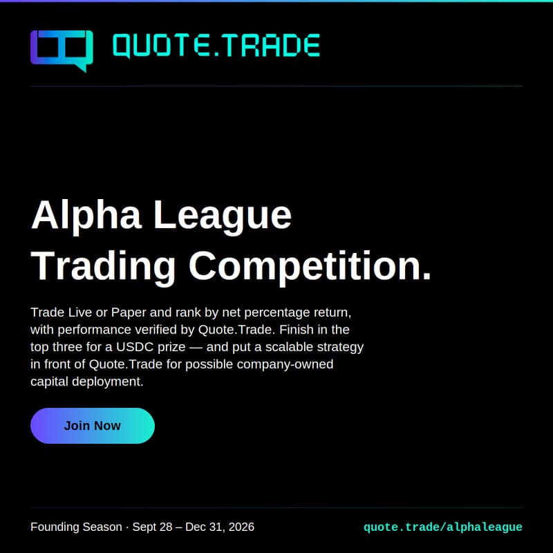 Cover Image for Quote.Trade Alpha League Trading Competition