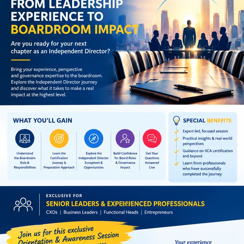 Cover Image for FROM LEADERSHIP EXPERIENCE TO BOARDROOM IMPACT